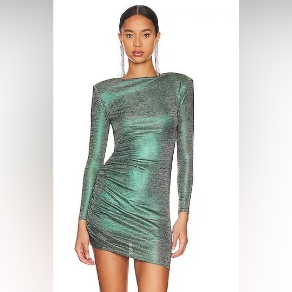 Lovers and Friends Louie Mini Dress in Emerald Green